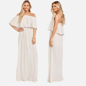 Show Me Your Mumu Hacienda Maxi Dress Mauve Medium Classic‎ Wedding Prom
